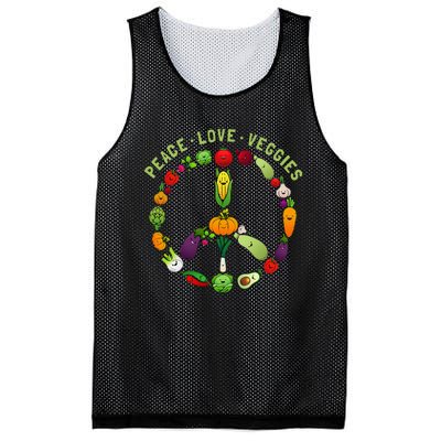 Funny Veggie Art For Women Vegan Food Vegetables Themed Mesh Reversible Basketball Jersey Tank