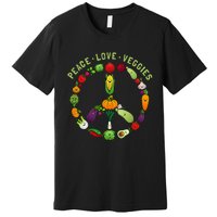 Funny Veggie Art For Women Vegan Food Vegetables Themed Premium T-Shirt