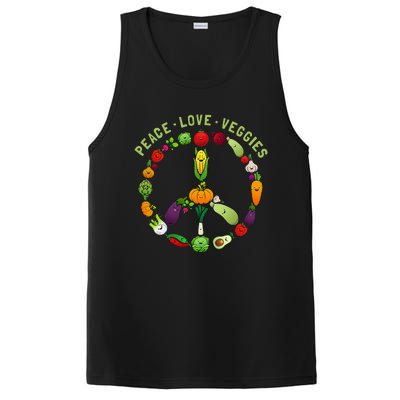 Funny Veggie Art For Women Vegan Food Vegetables Themed PosiCharge Competitor Tank