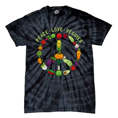 Funny Veggie Art For Women Vegan Food Vegetables Themed Tie-Dye T-Shirt