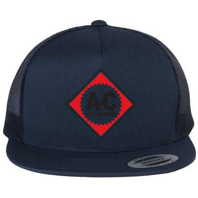 Funny Vintage Allis Chalmers Ac Logo Flat Bill Trucker Hat