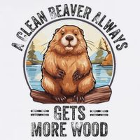 Funny Vintage A Clean Beaver Always Gets More Wood Mug