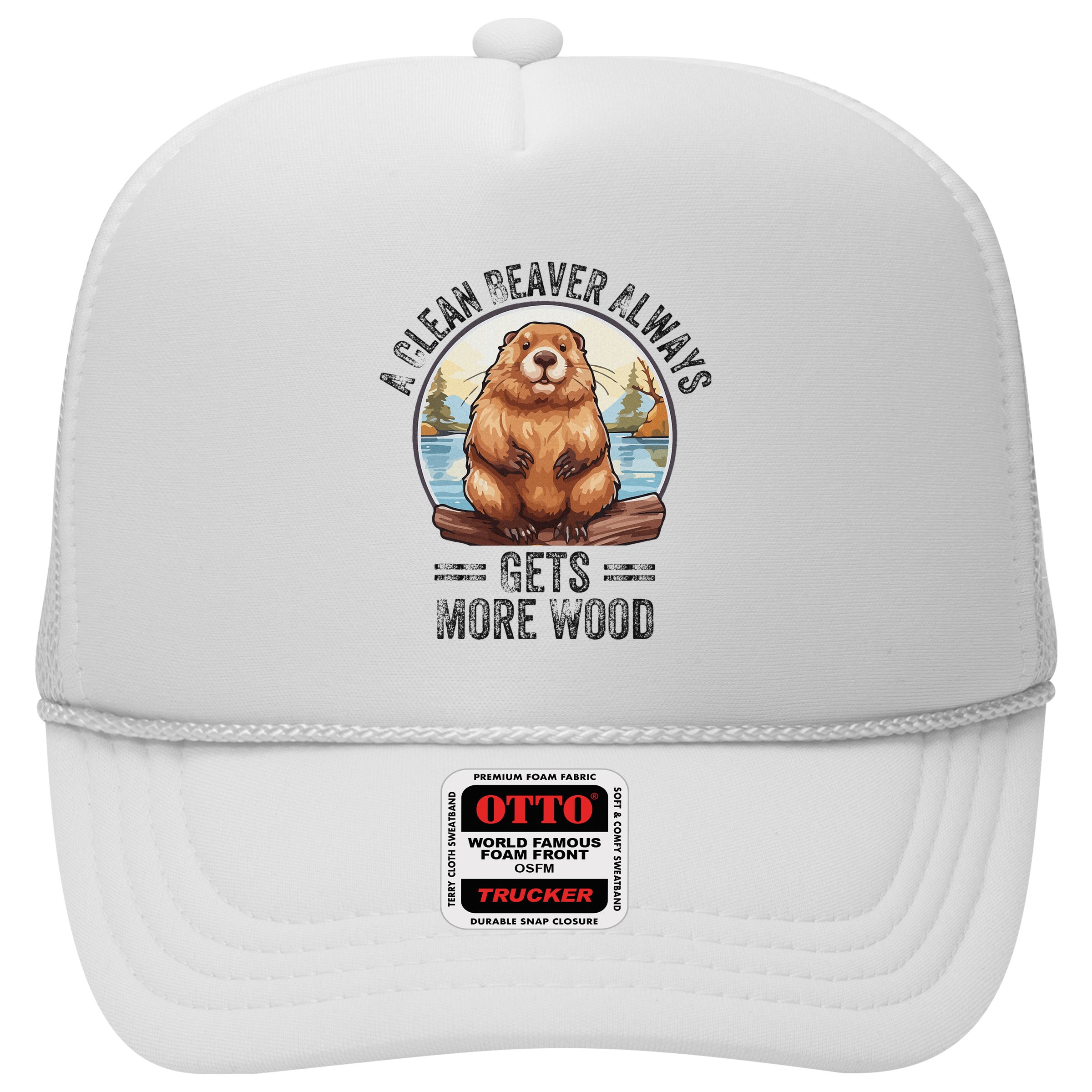 Funny Vintage A Clean Beaver Always Gets More Wood Hat