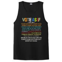 Funny Vote As If Your Skin Is Not White Human Rights Apparel PosiCharge Competitor Tank