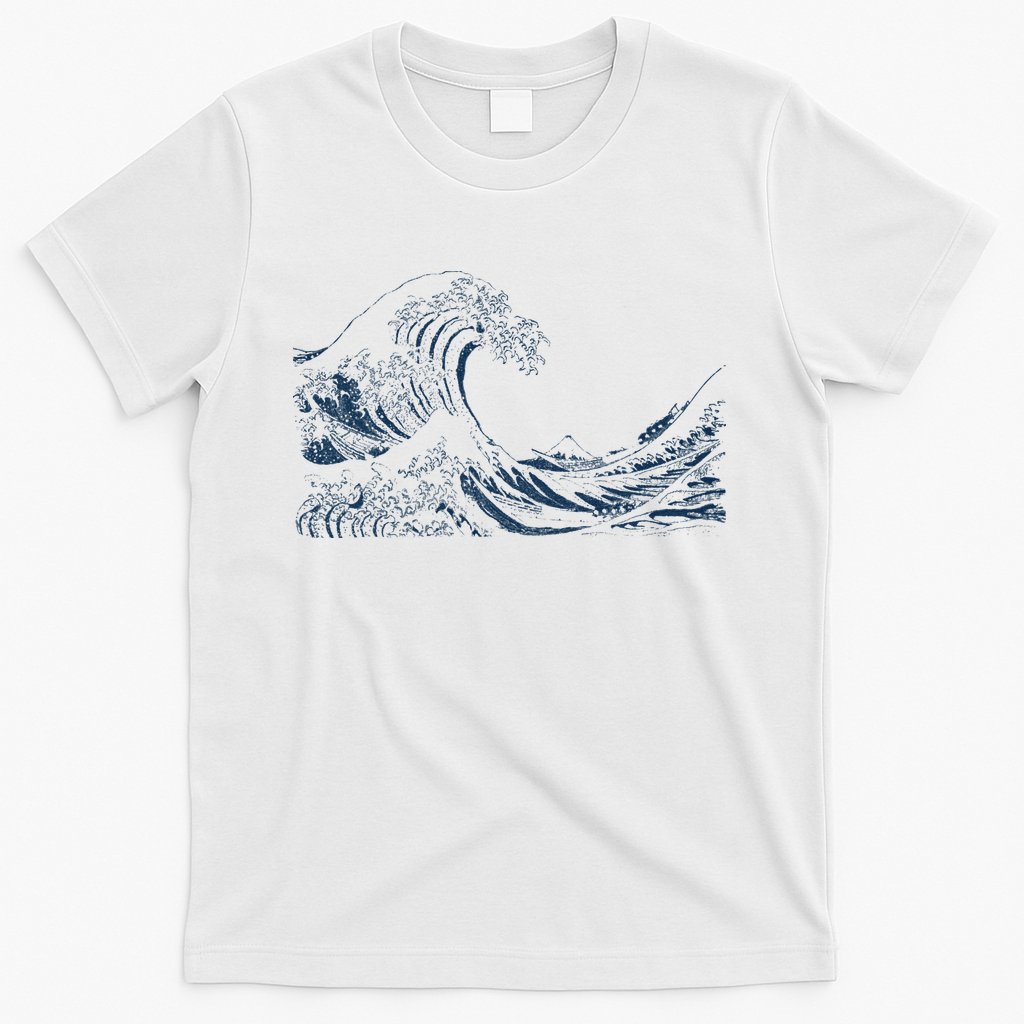 Famous Vintage Art Great Ocean Wave Hokusai Special Design T-Shirt