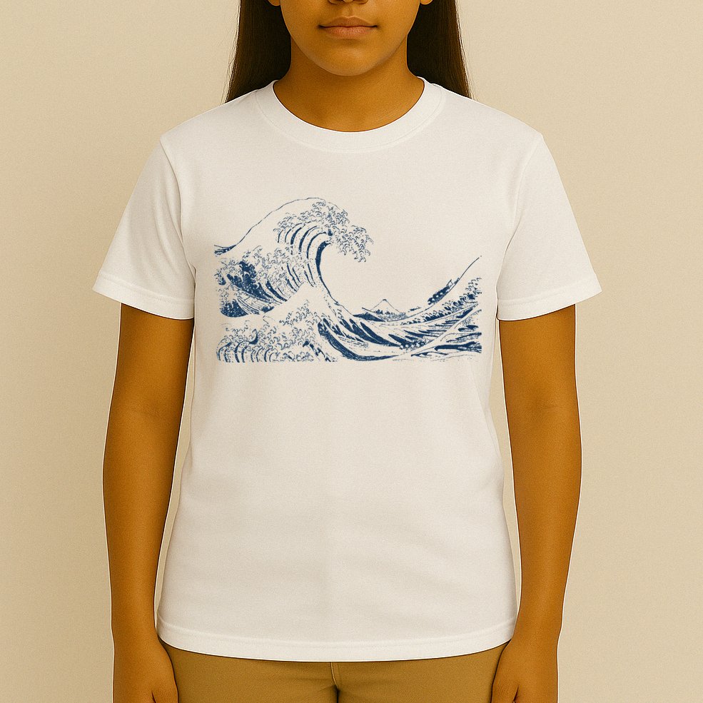 Famous Vintage Art Great Ocean Wave Hokusai Special Design T-Shirt