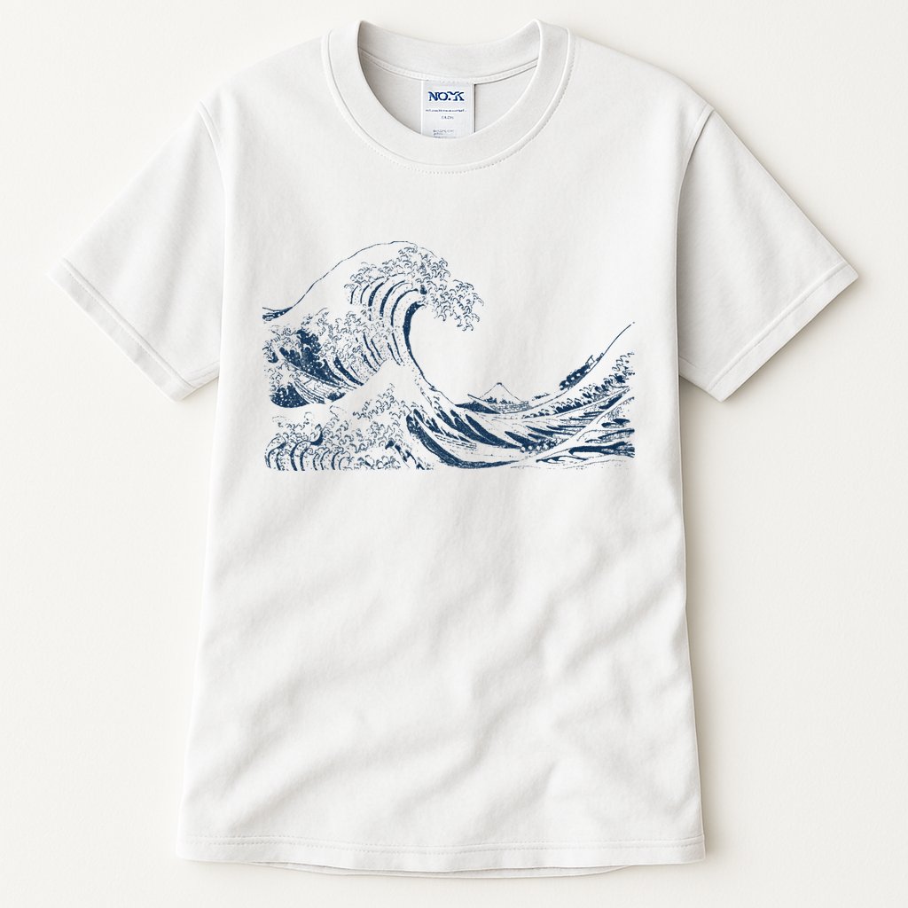 Famous Vintage Art Great Ocean Wave Hokusai Special Design Tall T-Shirt