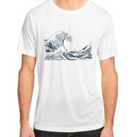 Famous Vintage Art Great Ocean Wave Hokusai Special Design Adult ChromaSoft Performance T-Shirt