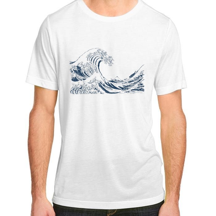 Famous Vintage Art Great Ocean Wave Hokusai Special Design Adult ChromaSoft Performance T-Shirt