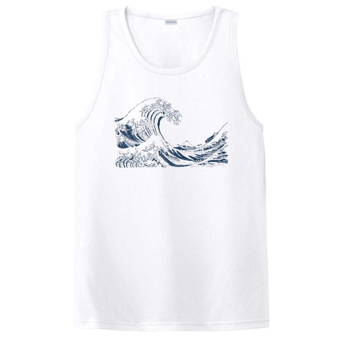 Famous Vintage Art Great Ocean Wave Hokusai Special Design PosiCharge Competitor Tank