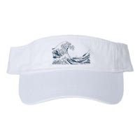 Famous Vintage Art Great Ocean Wave Hokusai Special Design Valucap Bio-Washed Visor