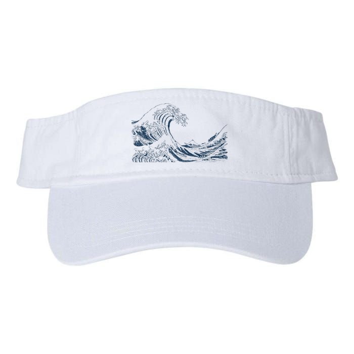 Famous Vintage Art Great Ocean Wave Hokusai Special Design Valucap Bio-Washed Visor