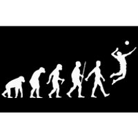 Funny Volleyball Art For Wo Ball Sports  Bumper Sticker