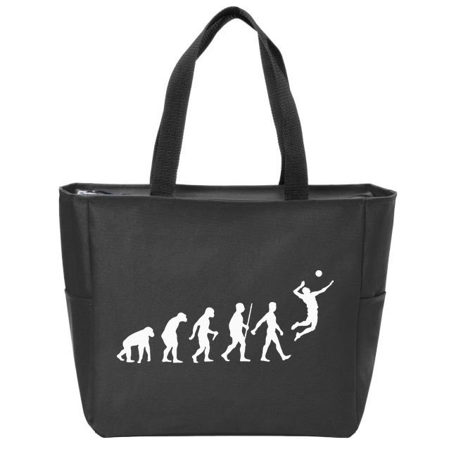 Funny Volleyball Art For Wo Ball Sports  Zip Tote Bag