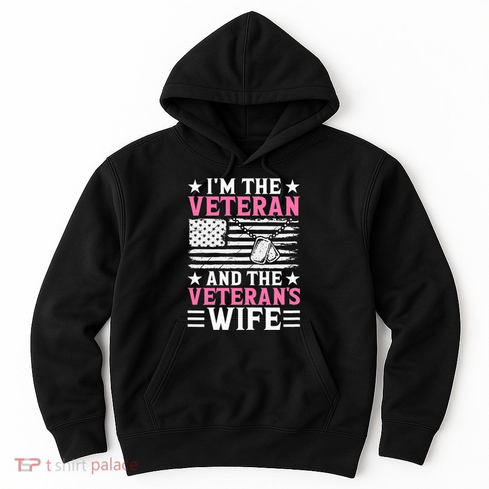 Female Veteran And VeteranS Wife Wo Veteran Mom Grandma Hoodie