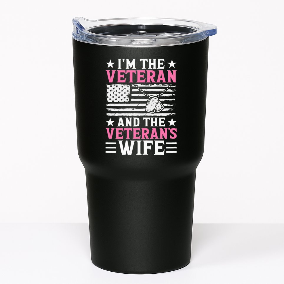 Female Veteran And VeteranS Wife Wo Veteran Mom Grandma Tumbler