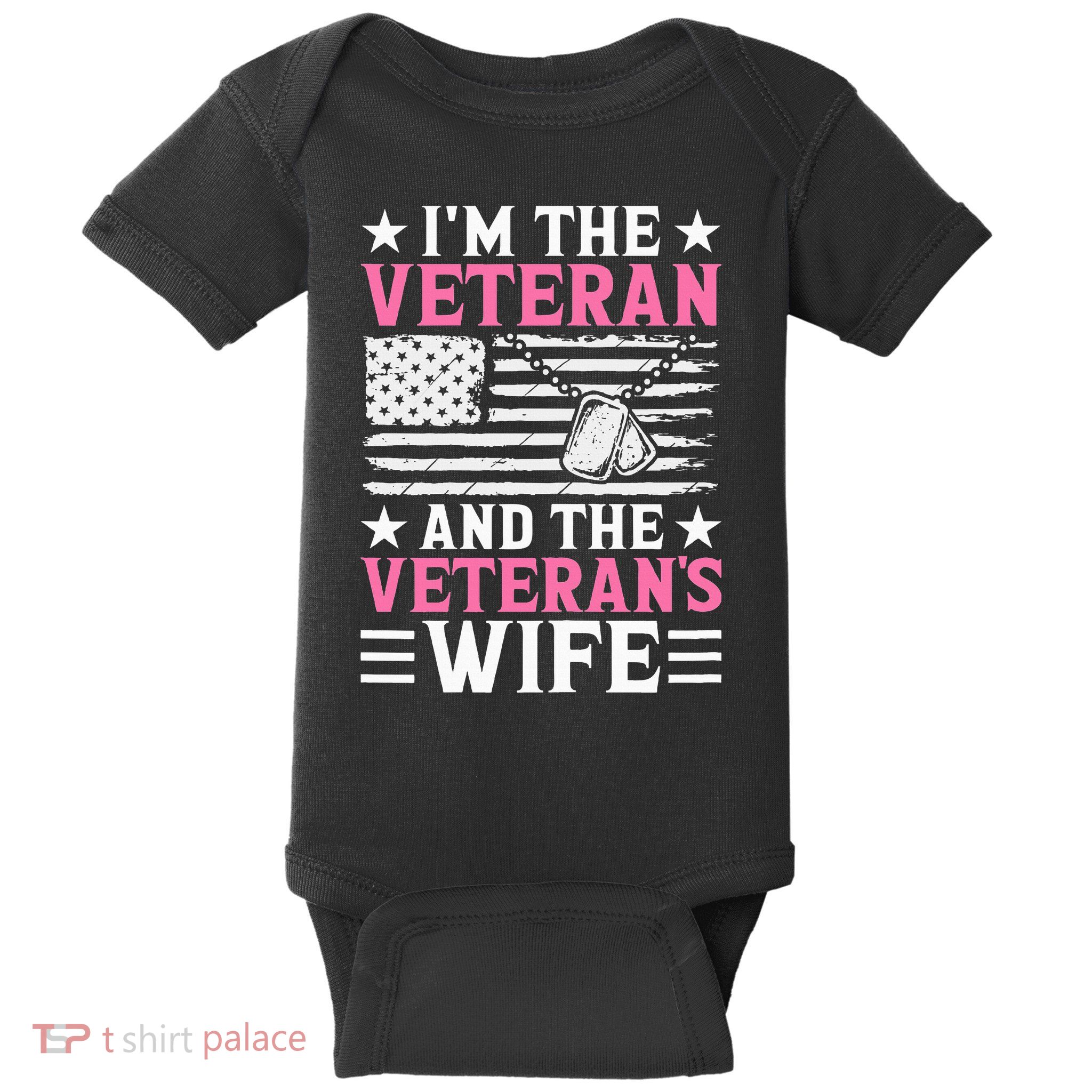 Female Veteran And VeteranS Wife Wo Veteran Mom Grandma Baby Bodysuit