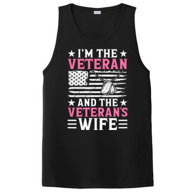 Female Veteran And VeteranS Wife Wo Veteran Mom Grandma PosiCharge Competitor Tank