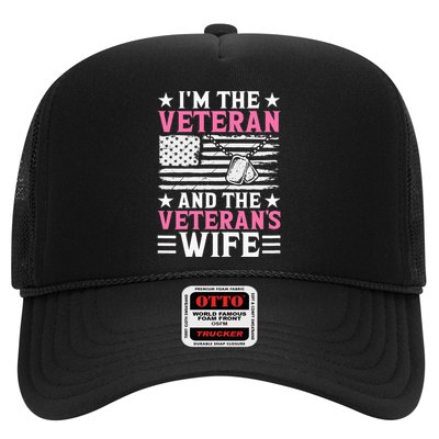 Female Veteran And VeteranS Wife Wo Veteran Mom Grandma Trucker Hat