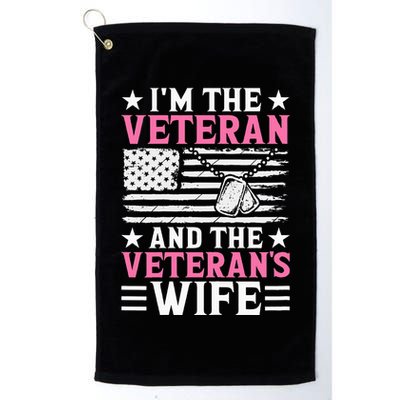 Female Veteran And VeteranS Wife Wo Veteran Mom Grandma Golf Towel
