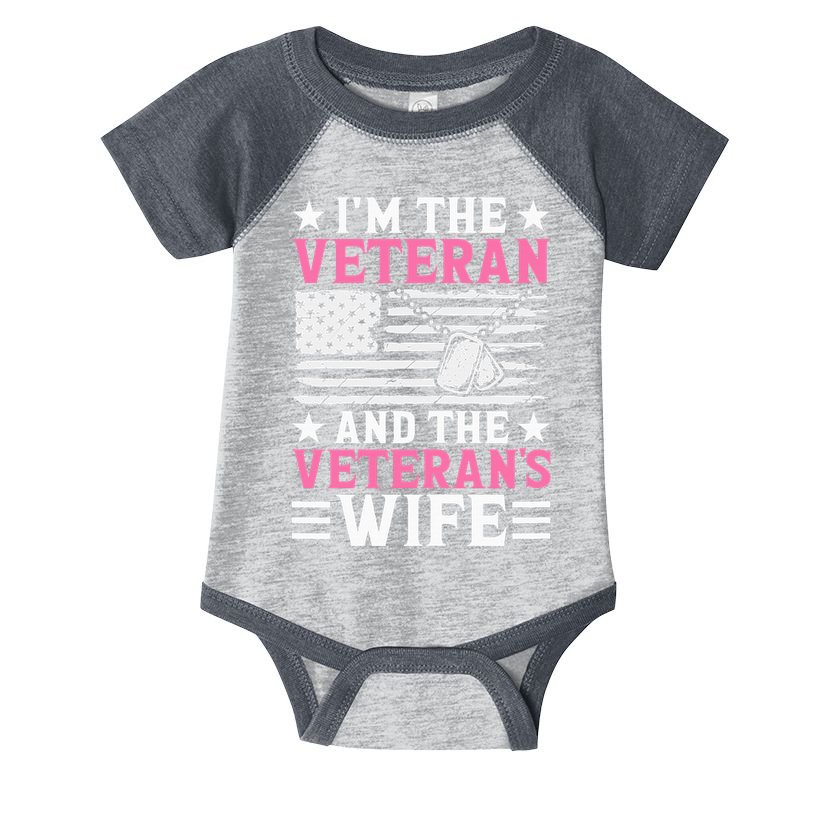 Female Veteran And VeteranS Wife Wo Veteran Mom Grandma Infant Baby Jersey Bodysuit