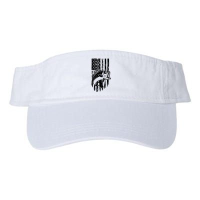 Fishing Vintage American Flag Visor