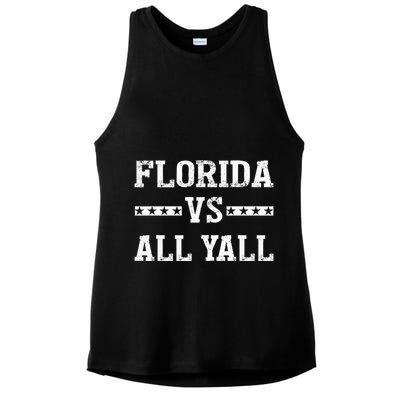 Florida Vs All Yall Represent The Gator State Ladies PosiCharge Tri-Blend Wicking Tank