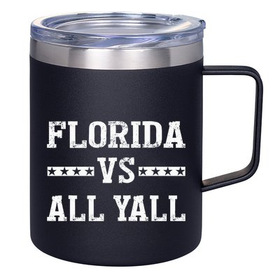 Florida Vs All Yall Represent The Gator State 12oz Stainless Steel Coffee Mug