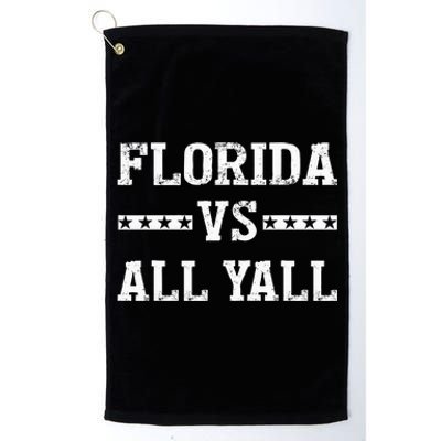 Florida Vs All Yall Represent The Gator State Platinum Collection Golf Towel