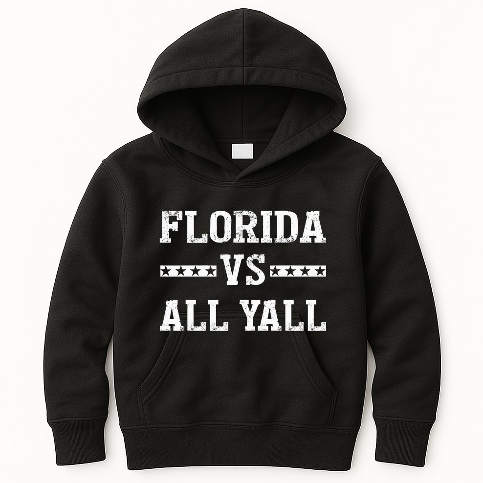 Florida Vs All Yall Represent The Gator State Kids Hoodie