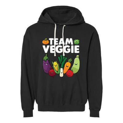 Funny Veggie Art For Men Women Kids Vegan Plant Vegetarian Garment-Dyed Fleece Hoodie