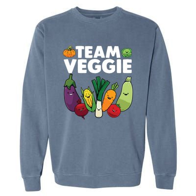 Funny Veggie Art For Men Women Kids Vegan Plant Vegetarian Garment-Dyed Sweatshirt