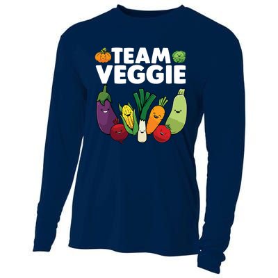 Funny Veggie Art For Men Women Kids Vegan Plant Vegetarian Cooling Performance Long Sleeve Crew