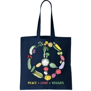 Funny Veggie Art For Women Men Vegan Food Vegetables Themed Tote Bag