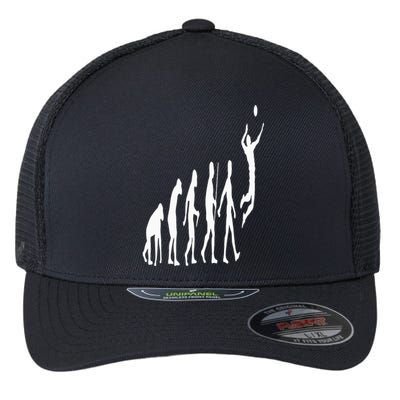 Funny Volleyball Art For Ball Sports Volleyball Flexfit Unipanel Trucker Cap