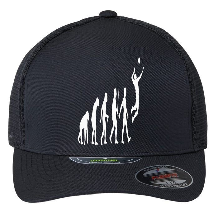 Funny Volleyball Art For Ball Sports Volleyball Flexfit Unipanel Trucker Cap