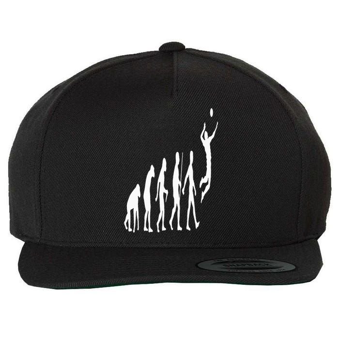 Funny Volleyball Art For Ball Sports Volleyball Wool Snapback Cap