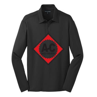 Funny Vintage Allis Chalmers Ac Logo Silk Touch Performance Long Sleeve Polo