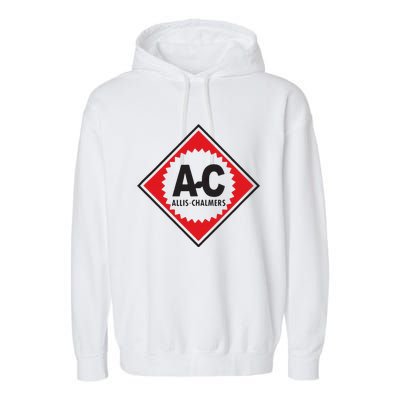 Funny Vintage Allis Chalmers Ac Logo Garment-Dyed Fleece Hoodie