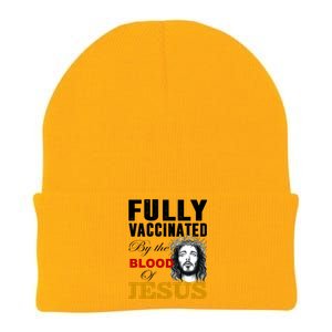 Fully Vaccinated By The Blood Of Jesus Knit Cap Winter Beanie