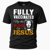 Fully Vaccinated By The Blood Of Jesus Cooling Performance Crew T-Shirt