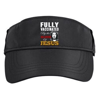 Fully Vaccinated By The Blood Of Jesus Adult Drive Performance Visor
