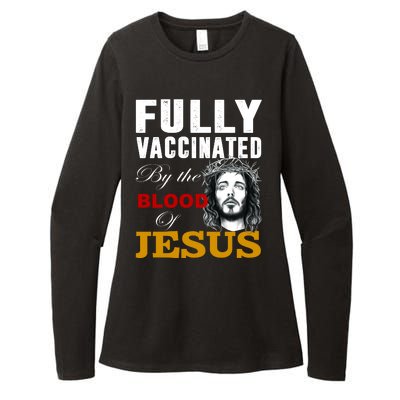 Fully Vaccinated By The Blood Of Jesus Womens CVC Long Sleeve Shirt