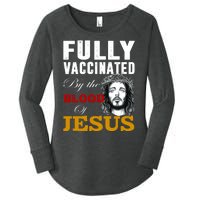 Fully Vaccinated By The Blood Of Jesus Women's Perfect Tri Tunic Long Sleeve Shirt