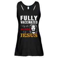 Fully Vaccinated By The Blood Of Jesus Ladies Essential Flowy Tank