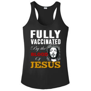 Fully Vaccinated By The Blood Of Jesus Ladies PosiCharge Competitor Racerback Tank