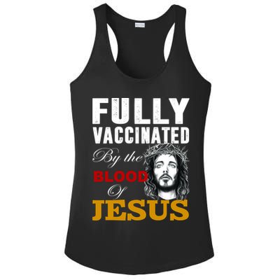 Fully Vaccinated By The Blood Of Jesus Ladies PosiCharge Competitor Racerback Tank