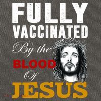 Fully Vaccinated By The Blood Of Jesus Cotton Canvas Backpack