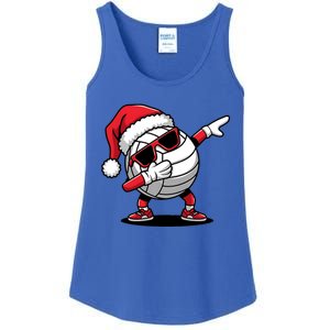 Funny Volleyball Ball Santa Hat Dabbing Xmas Pajamas Ladies Essential Tank