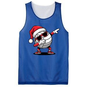 Funny Volleyball Ball Santa Hat Dabbing Xmas Pajamas Mesh Reversible Basketball Jersey Tank